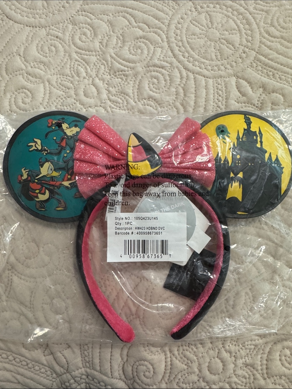 Disney Vacation Club Halloween Mickey Ear Headband